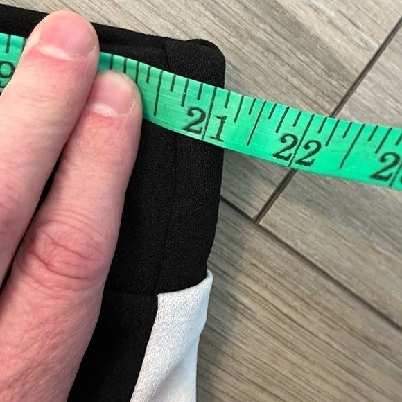 LOVE & LEGEND Black Pull On Trouser With White Contrast Side Stripe, Size 20 - Picture 7 of 8